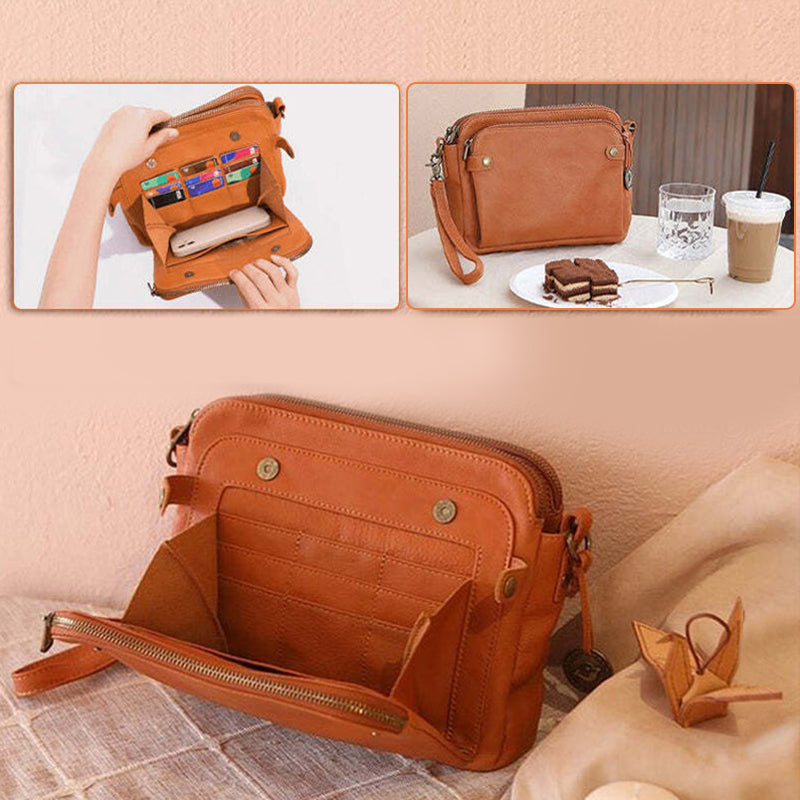 Three-Layer-Crossbody-Shoulder- & Clutch-Bag