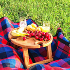 WineNest - Stylish Folding Picnic Table for Wine