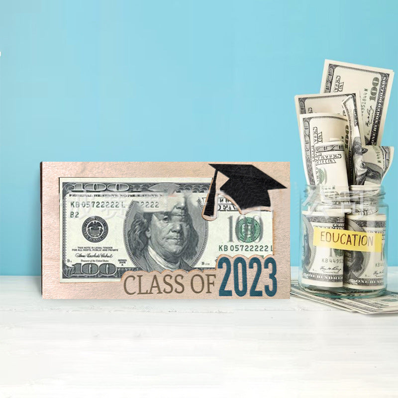Personalized graduation money holder