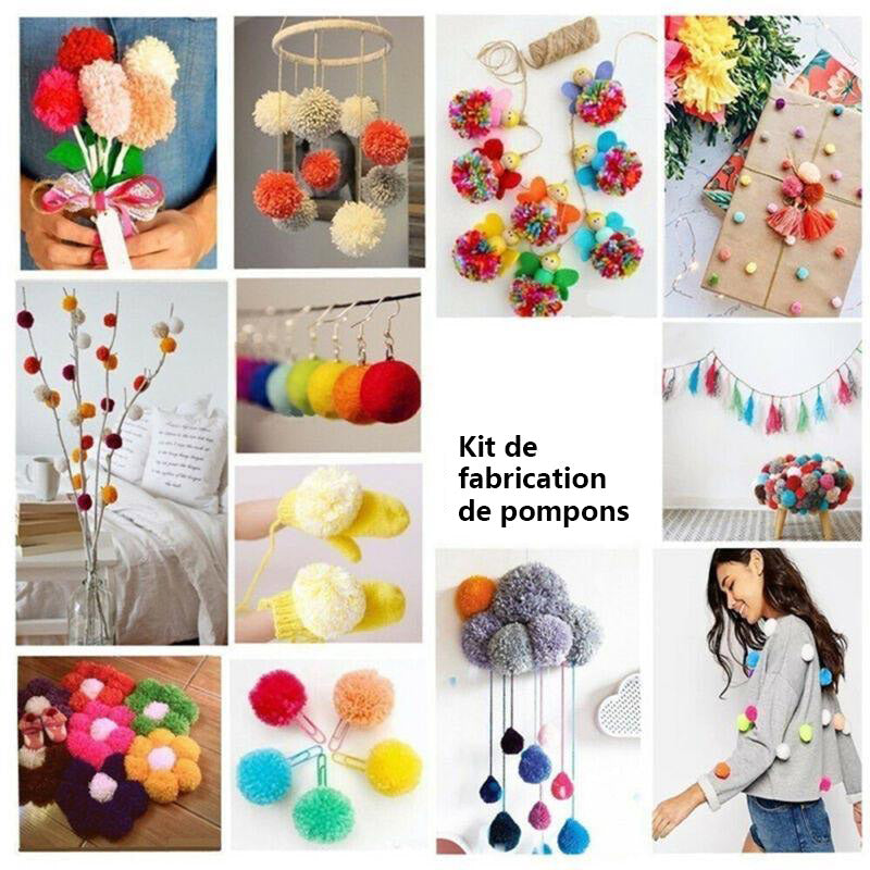 Craft set for pom pom machine