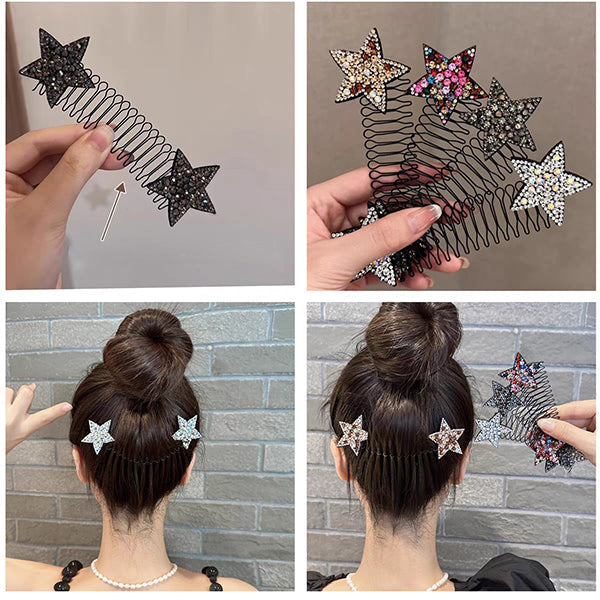 Invisible star hairpin