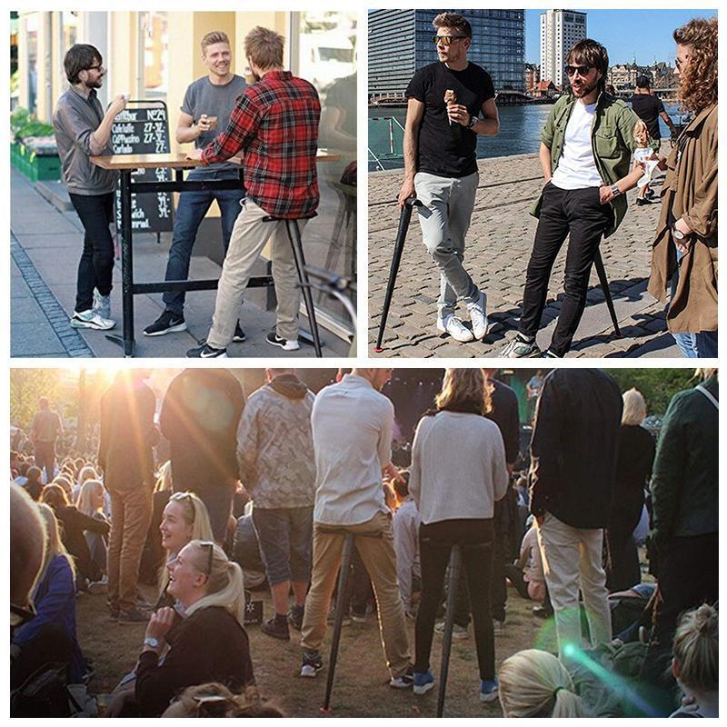 Portable Mini Folding Chair for Queuing Outdoors etc.