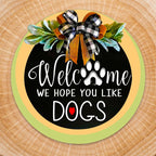 Wood Welcome Sign with Animals