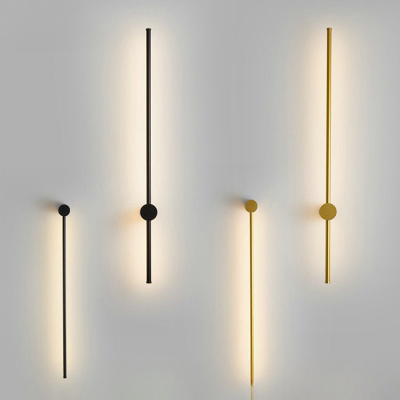 Minimalist Wall Lamp with Plug and LED Light