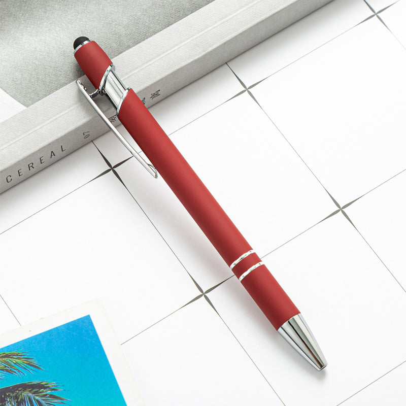 Metal Print Aluminum Ballpoint Pen, 8 Pieces