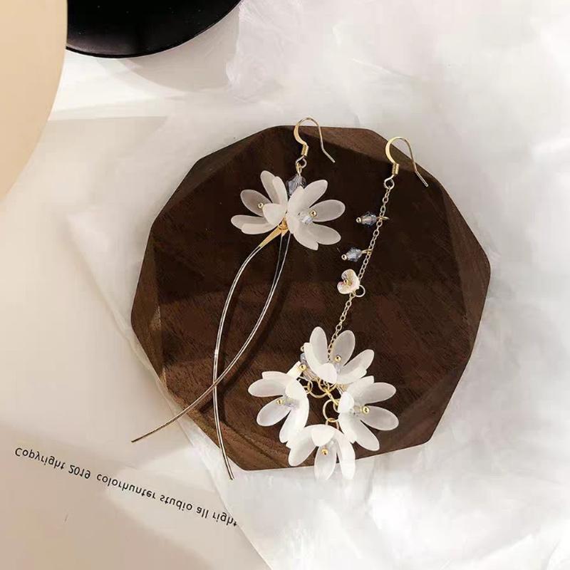 Asymmetrical Flower Earrings