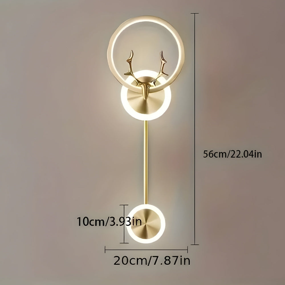 Elegant double wall light for minimalist and atmospheric lighting at home