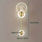 Elegant double wall light for minimalist and atmospheric lighting at home