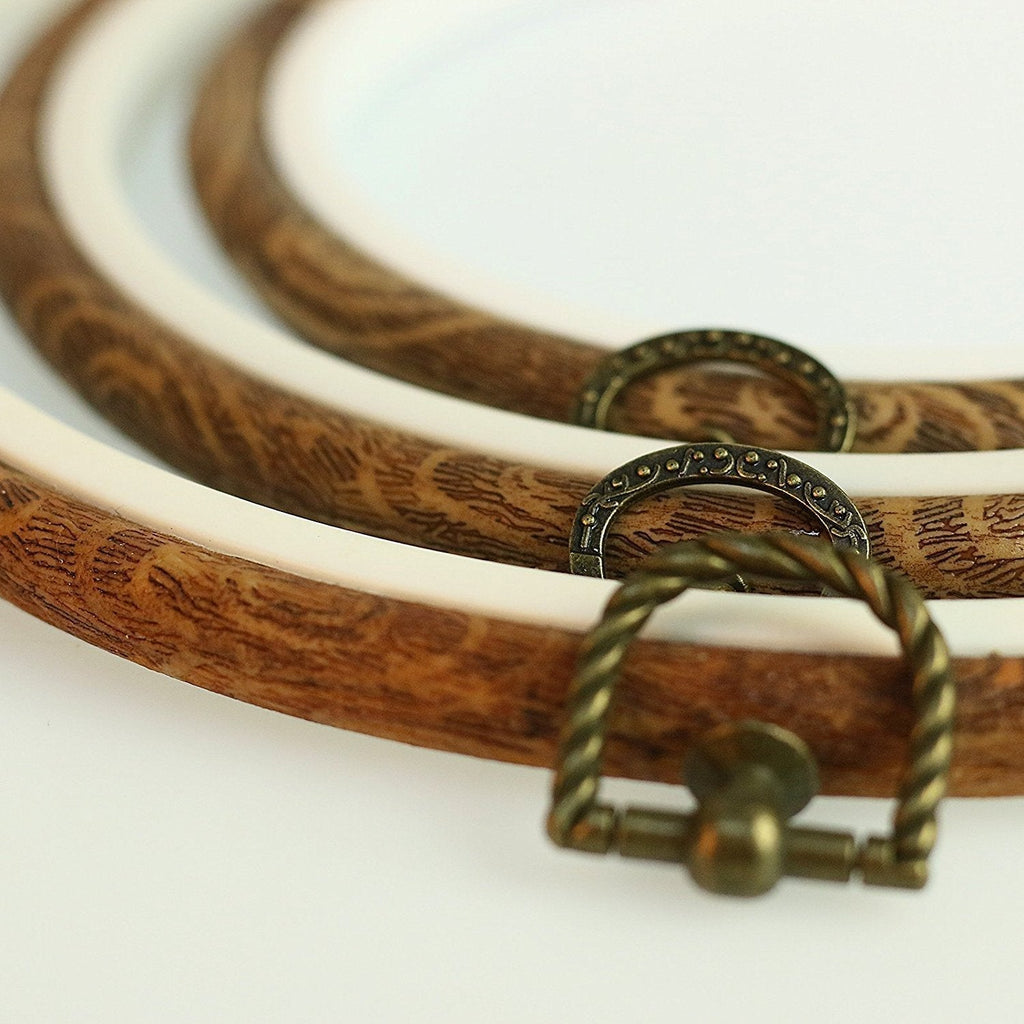 3 Pieces Vintage Embroidery Hoops