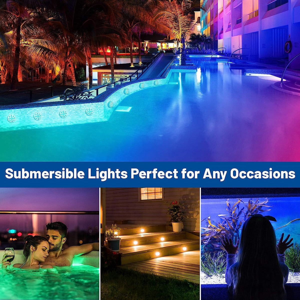 LED pool lighting (4-pack)