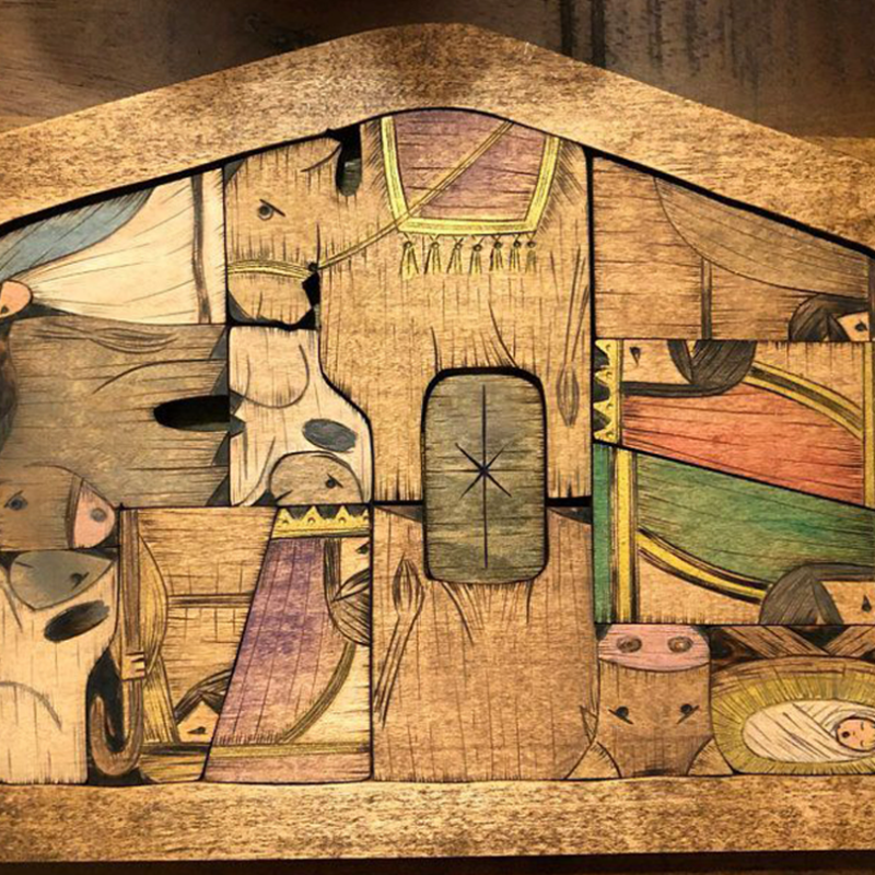 Wooden Jesus Puzzle Set