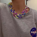 Temperament Exaggerated Candy Color Necklace