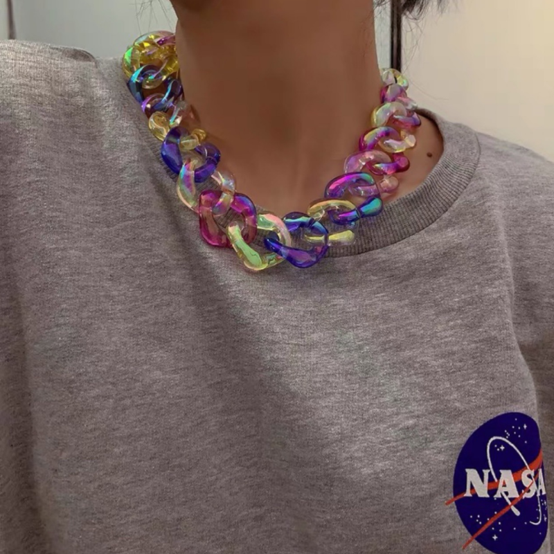 Temperament Exaggerated Candy Color Necklace
