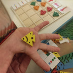 Wooden Table Color Direction Game For Kids