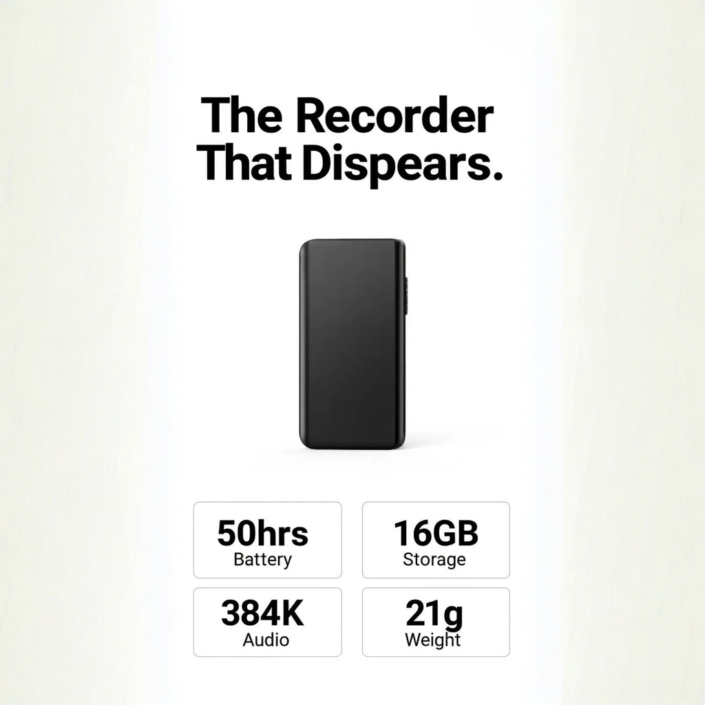 Miniature Voice Recorder – Small, Discreet, and Powerful Audio Capture | Perfect for Stealth Recording and Voice Activation