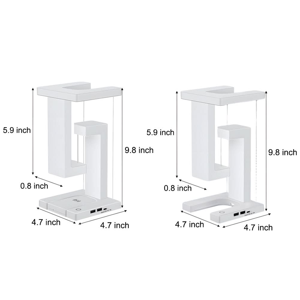 Levitating LED Table Lamp with Wireless Charging