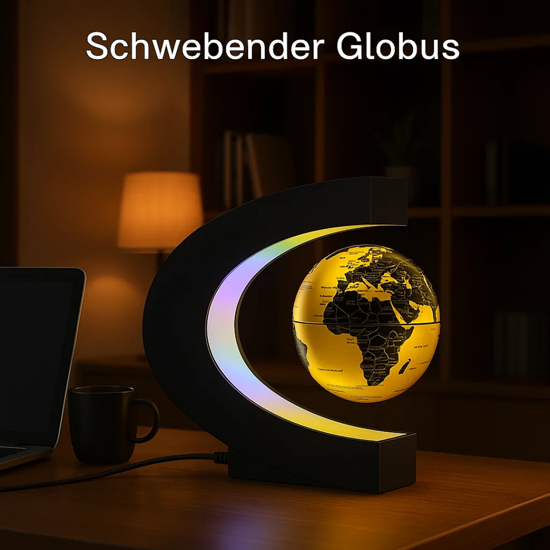 AstroGlobe LED World Globe – Floating Globe Lamp with Magnetic Suspension