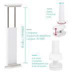 Universal detachable holder for phone and tablet with long pole
