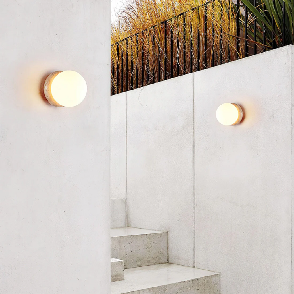 Travertine Waterproof Outdoor Wall Lamp