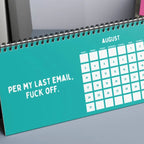 Funny 2025 sarcastic calendar