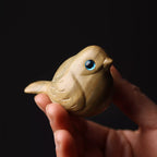 Handcrafted wooden carved bird