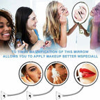 10x magnification LED illuminated makeup mirror