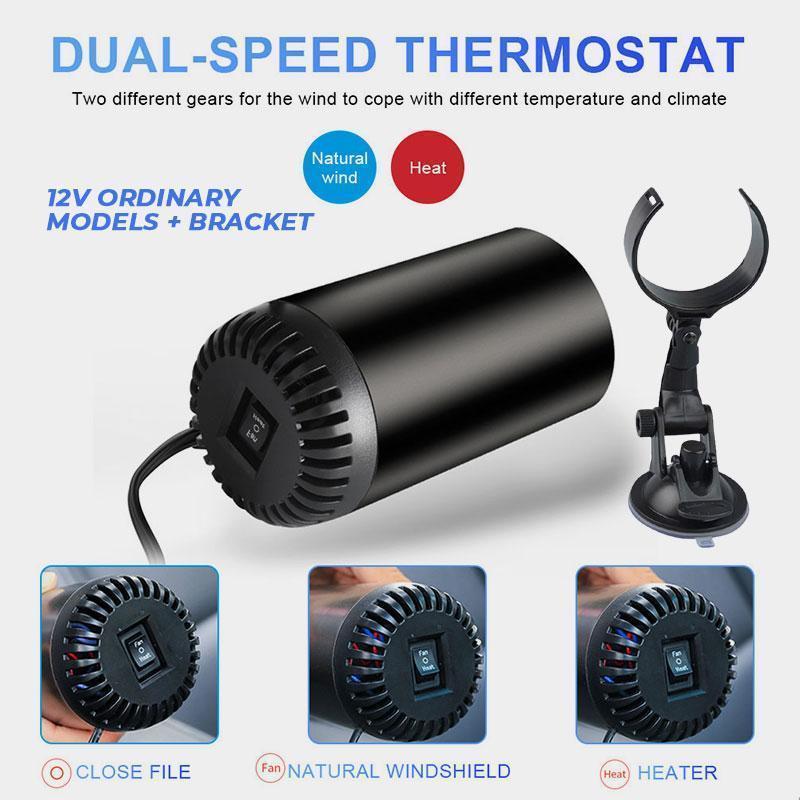 Fast heating cup shape car heater