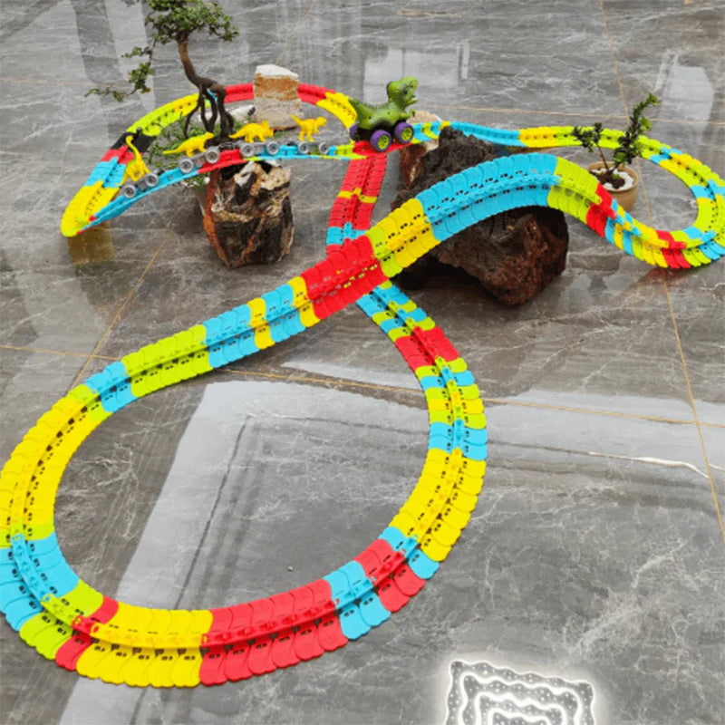 Roller Coaster Dinosaur Track Car