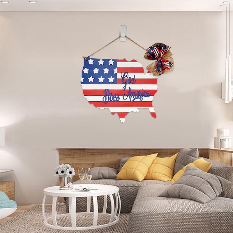 America Flag Decorative Sign