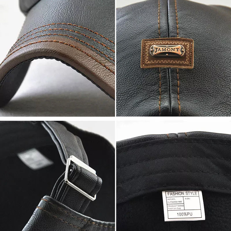 New trendy leather cap