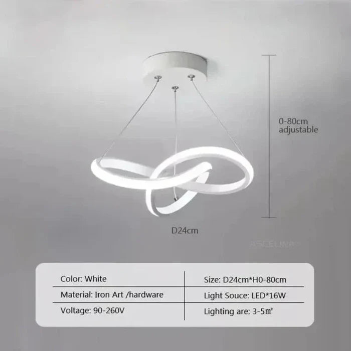 Modern LED Ceiling Lamp - WaveGlow