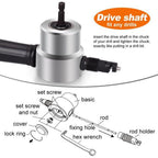 Nibbler Cutter Drill Attachment Double Head Metal Sheet