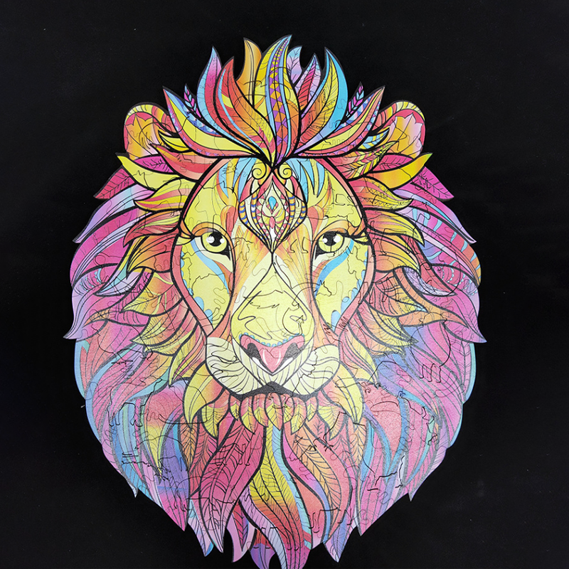 Wooden Lion Puzzle