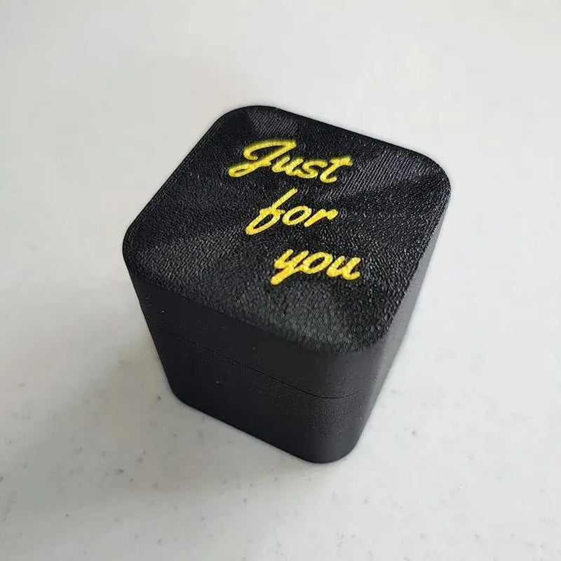 Middle finger in a box