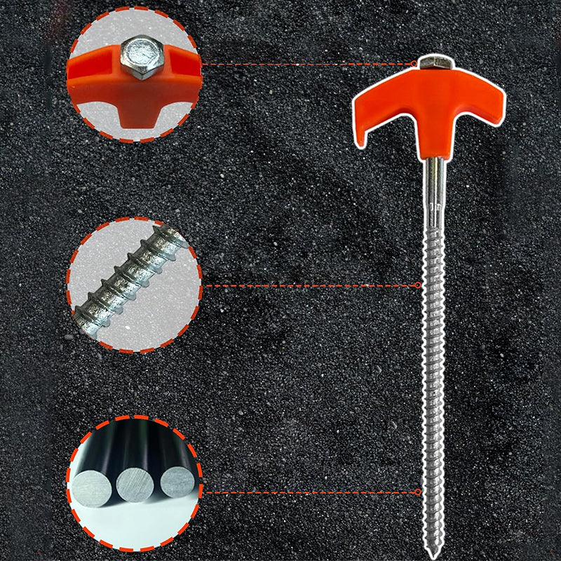 Luminous Carbon Steel Hexagonal Spiral Fluorescent Nail