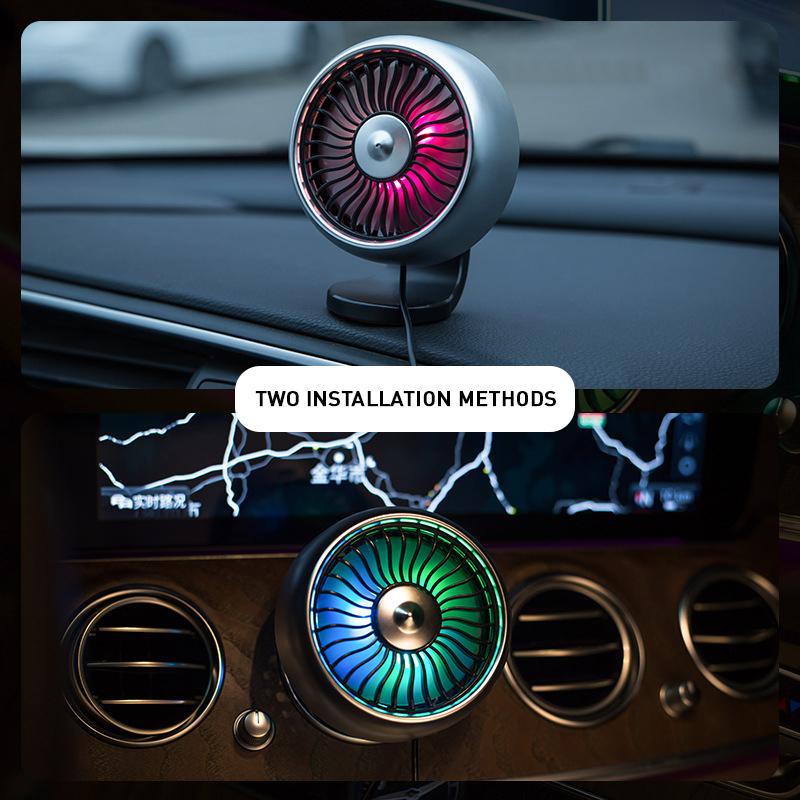 Car Air Outlet USB Fan