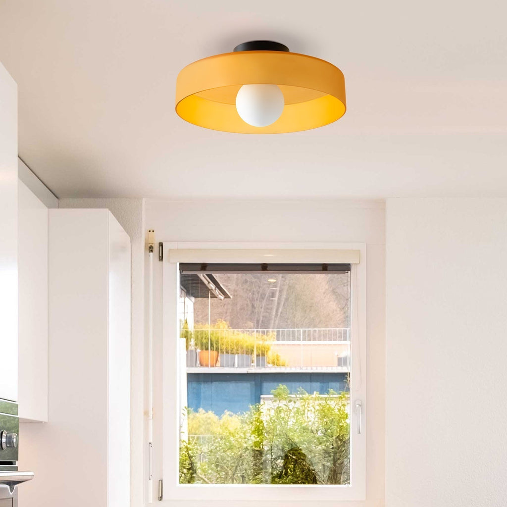 LED Round Flush Mount Ceiling Light Fixture - Modern Energy-Efficient Lighting for Contemporary Home Décor & Low Ceilings