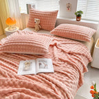 Luxury Bubble Texture Fleece Blanket - BubbleNest