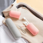 Mouthwash Cup Included – Compact Dust‑proof Design – Hygienic Oral Care for Travel & Holidays