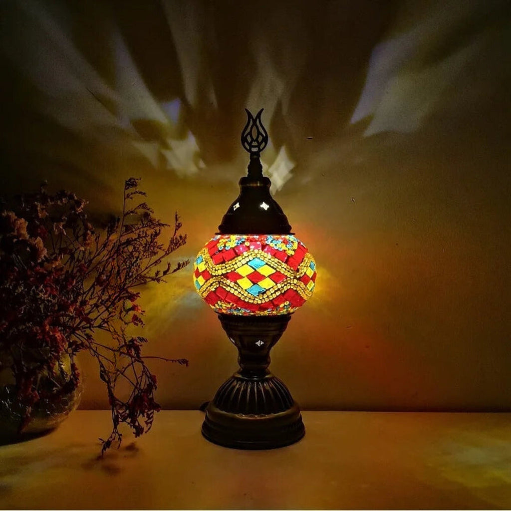 Mosaic Colorful Pattern Table Lamp