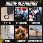 Titanium-coated high-speed steel bits with tags (6 pcs.)