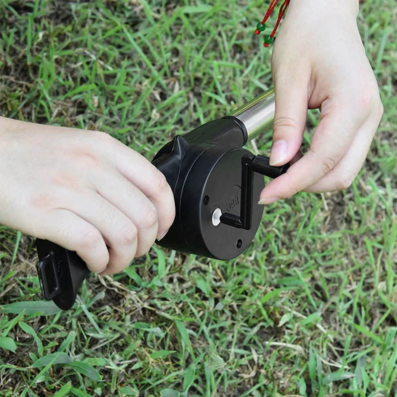 Portable hand blower for grilling