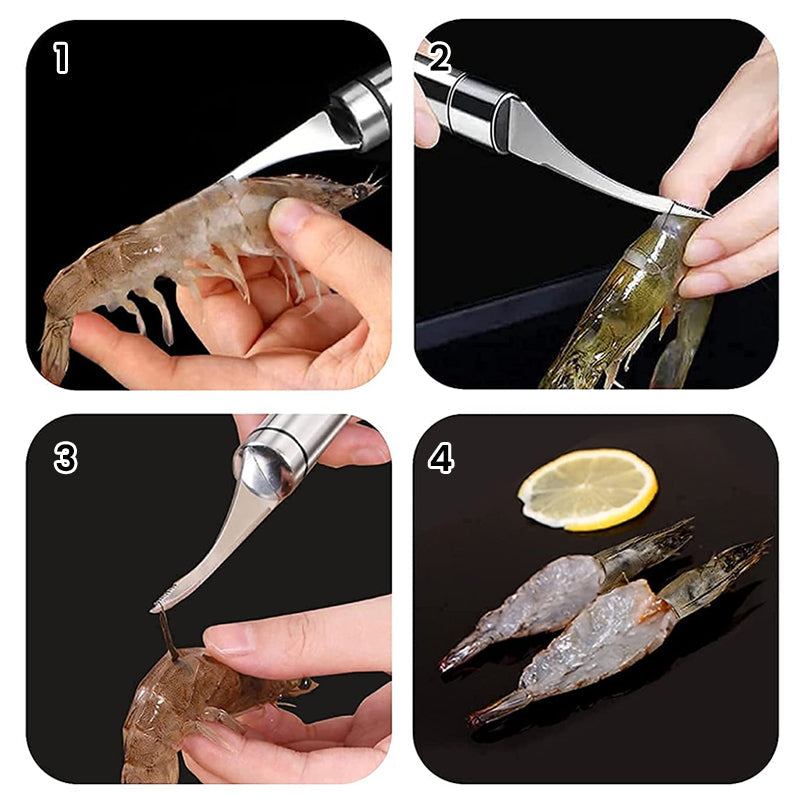 Stainless Steel Shrimp Peeler Tool