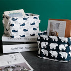 Foldable Cotton Fabric Storage Basket