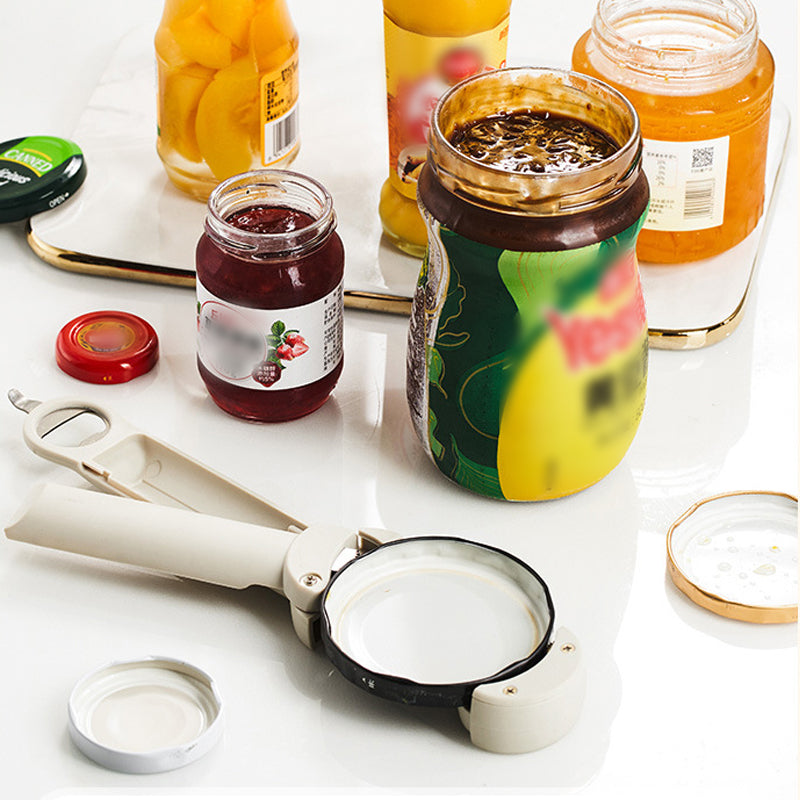 Adjustable can opener made of stainless steel