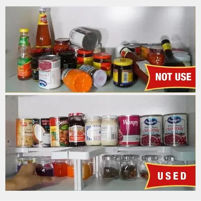 Adjustable Two-Layer Spice Rack
