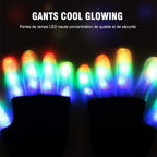 Leather Gloves Finger Lights 3 Colors 6 Modes