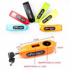 Universal anti-theft lock for motorcycle scooter handle grip
