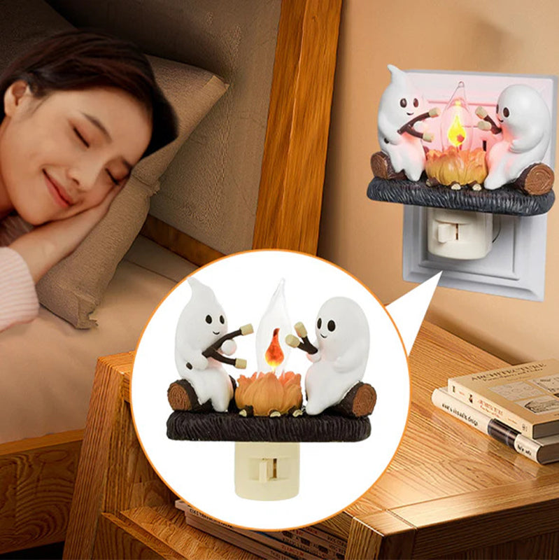 Ghost Bonfire Blinking Night Light