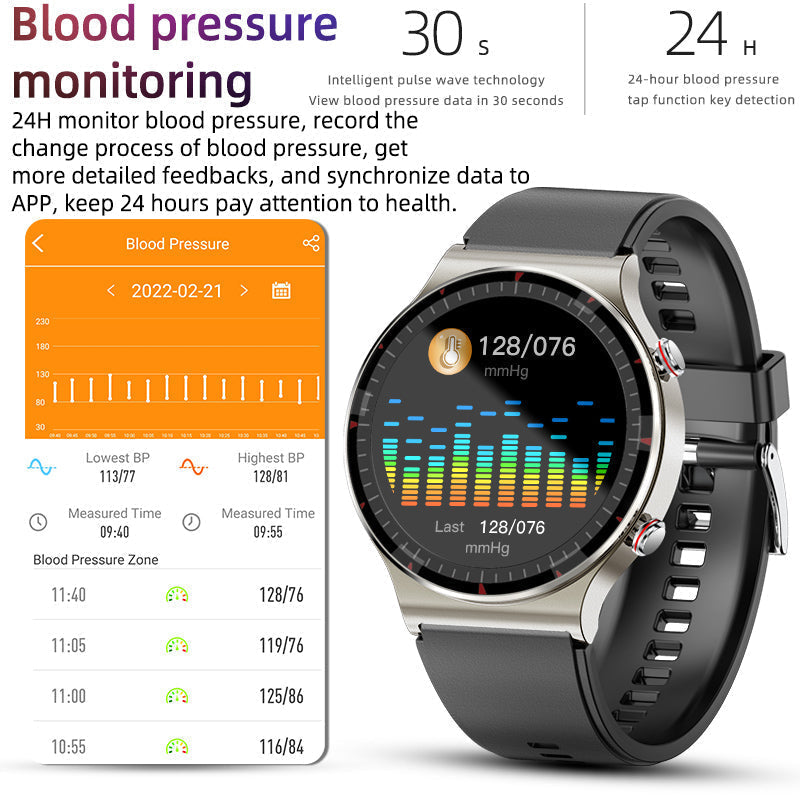 CFDA EKG Blood Oxygen Heart Rate Health Monitoring Smart Watch